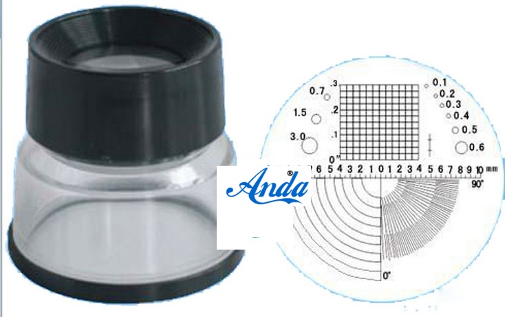 十倍带刻度放大镜/10倍镜